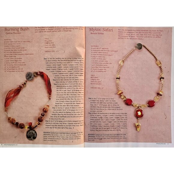 Stringing Magazine Fall 2006 125B Designs And How To Create Them - Picture 9 of 11